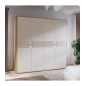 Armario B27  4 puertas abatibles de 224x60x215 cm en mauvella y sand