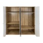 Armario B27  4 puertas abatibles de 224x60x215 cm en mauvella y sand