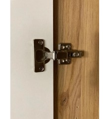 Armario B27  4 puertas abatibles de 224x60x215 cm en mauvella y sand