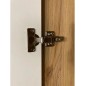 Armario B27  4 puertas abatibles de 224x60x215 cm en mauvella y sand