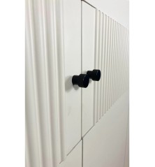 Armario B27  4 puertas abatibles de 224x60x215 cm en mauvella y sand