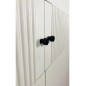 Armario B27  4 puertas abatibles de 224x60x215 cm en mauvella y sand