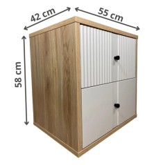 Dormitorio B-27 Cabecero y dos Mesitas