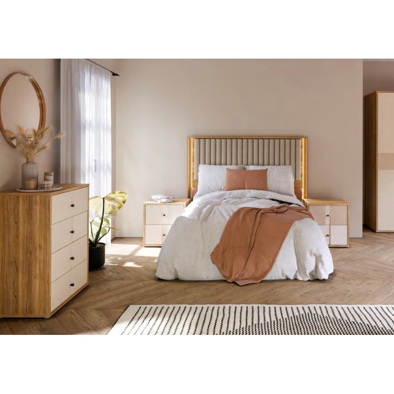 Dormitorio matrimonio B27 en mauvella y sand