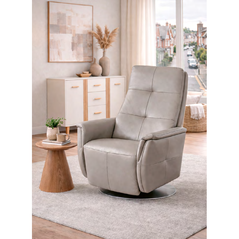 SILLON MOD. SORFEO PIEL C/ PIEDRA RELAX MANUAL