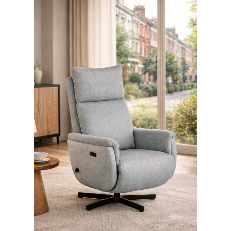 SILLON RELAX GIRATORIO MOD. DAKOTA C/ GRIS PIEDRA SILLON RELAX GIRATORIO MOD. DAKOTA C/ GRIS PIEDRA