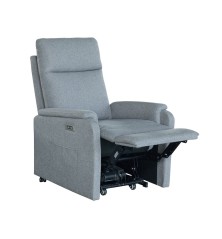 SILLON RELAX MOD. LORA PWR LIFT TELA C/ GRIS