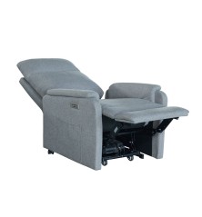 SILLON RELAX MOD. LORA PWR LIFT TELA C/ GRIS