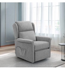 SILLON RELAX MOD. KAMBAY PWR LIFT TELA C/ GRIS Y MARRON