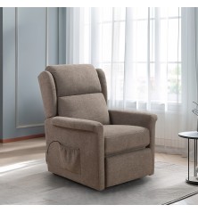 SILLON RELAX MOD. KAMBAY PWR LIFT TELA C/ GRIS Y MARRON