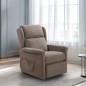 SILLON RELAX MOD. KAMBAY PWR LIFT TELA C/ GRIS Y MARRON