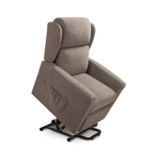 SILLON RELAX MOD. KAMBAY PWR LIFT TELA C/ GRIS Y MARRON