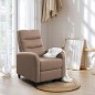 SILLON RELAX MOD. LINDA PUSH TELA C/ GRIS Y MARRON