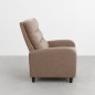 SILLON RELAX MOD. LINDA PUSH TELA C/ GRIS Y MARRON