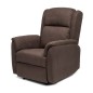 SILLON MOD. DOMA RELAX MANUAL C/ CHOCO Y GRIS  TELA