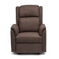 SILLON MOD. DOMA RELAX MANUAL C/ CHOCO Y GRIS  TELA