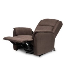 SILLON MOD. DOMA RELAX MANUAL C/ CHOCO Y GRIS  TELA
