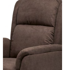 SILLON MOD. DOMA RELAX MANUAL C/ CHOCO Y GRIS  TELA