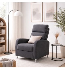 SILLON MOD. LINA RELAX PUSH TELA C/ GRIS