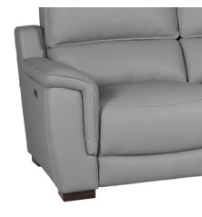 SOFA 2 PL. MOD. LEONOR  PIEL C/ GRIS RELAX ELECTRICO