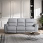 SOFA 3 PL. MOD. LEONOR PIEL C/ GRIS RELAX ELECTRICO