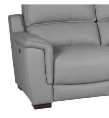 SOFA 3 PL. MOD. LEONOR PIEL C/ GRIS RELAX ELECTRICO