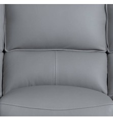CONJUNTO 3 +2 PL. MOD. LEONOR PIEL C/ GRIS RELAX ELECTRICO