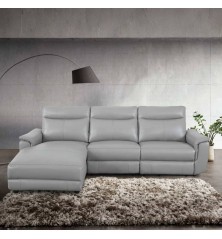CHAISELONGUE MOD. ADARA VF/ IZQ PIEL GRIS