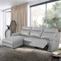 CHAISELONGUE MOD. ADARA VF/ IZQ PIEL GRIS