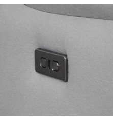 CHAISELONGUE MOD. ADARA VF/ IZQ PIEL GRIS