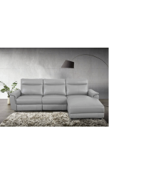 CHAISELONGUE MOD. ADANA VF/ DCHA PIEL GRIS