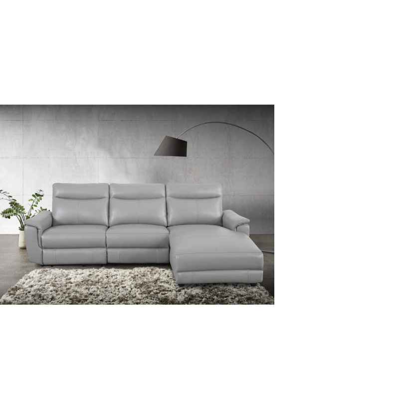 CHAISELONGUE MOD. ADANA VF/ DCHA PIEL GRIS