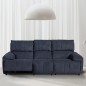 SOFA 3 PL. MOD. TRACA TELA C/ GRIS OSCURO RELAX ELECTRICO SOFA 3 PL. MOD. TRACA TELA C/ GRIS OSCURO RELAX ELECTRICO
