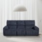 SOFA 3 PL. MOD. TRACA TELA C/ GRIS OSCURO RELAX ELECTRICO SOFA 3 PL. MOD. TRACA TELA C/ GRIS OSCURO RELAX ELECTRICO