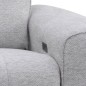SOFA 3 PL. MAXI MOD. KANIO  TELA C/ GRIS CLARO 2 RELAX ELECTRICO SISTEMA GRAVEDAD CERO - MODULO CENTRAL FIJO