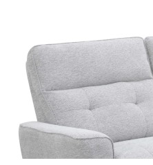 SOFA 3 PL. MAXI MOD. KANIO  TELA C/ GRIS CLARO 2 RELAX ELECTRICO SISTEMA GRAVEDAD CERO - MODULO CENTRAL FIJO