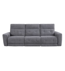 SOFA 3 PL. MAXI MOD. KANIO TELA C/ GRIS OSCURO 2 RELAX ELECTRICO SISTEMA GRAVEDAD CERO - MODULO CENTRAL FIJO