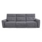 SOFA 3 PL. MAXI MOD. KANIO TELA C/ GRIS OSCURO 2 RELAX ELECTRICO SISTEMA GRAVEDAD CERO - MODULO CENTRAL FIJO