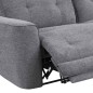 SOFA 3 PL. MAXI MOD. KANIO TELA C/ GRIS OSCURO 2 RELAX ELECTRICO SISTEMA GRAVEDAD CERO - MODULO CENTRAL FIJO