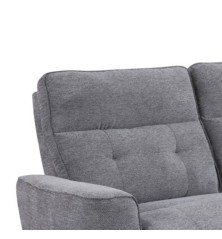 SOFA 3 PL. MAXI MOD. KANIO TELA C/ GRIS OSCURO 2 RELAX ELECTRICO SISTEMA GRAVEDAD CERO - MODULO CENTRAL FIJO