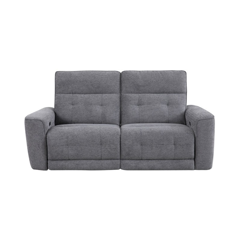 SOFA 3 PL. MOD. KANIO TELA C/ GRIS OSCURO  2 RELAX ELECTRICO SISTEMA GRAVEDAD CERO
