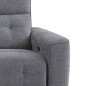 SOFA 3 PL. MOD. KANIO TELA C/ GRIS OSCURO  2 RELAX ELECTRICO SISTEMA GRAVEDAD CERO