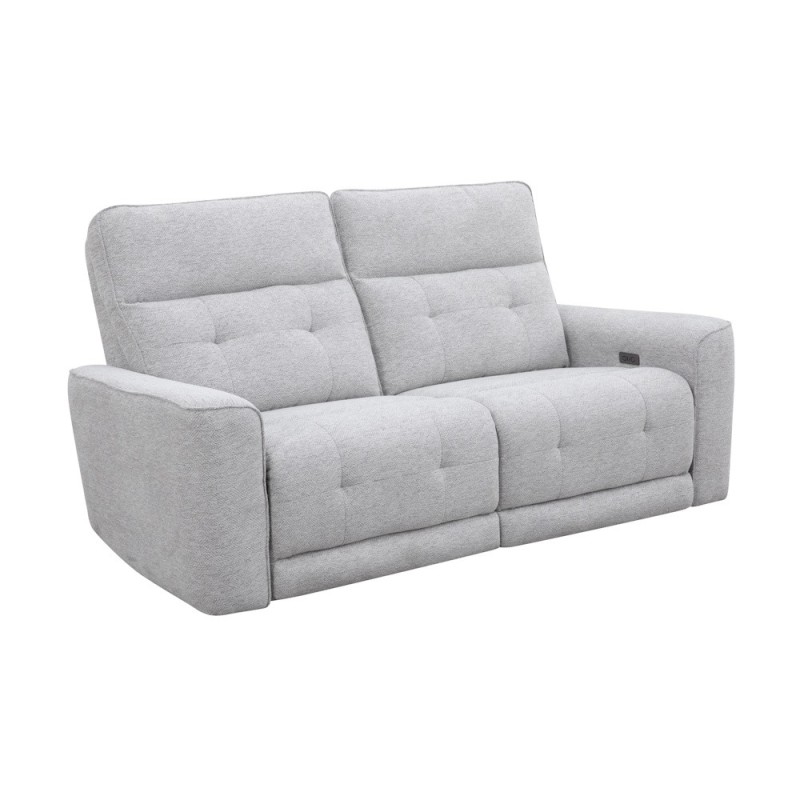SOFA 3 PL. MOD. KANIO TELA C/ GRIS CLARO 2 RELAX ELECTRICO SISTEMA GRAVEDAD CERO