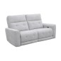 SOFA 3 PL. MOD. KANIO TELA C/ GRIS CLARO 2 RELAX ELECTRICO SISTEMA GRAVEDAD CERO