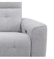SOFA 3 PL. MOD. KANIO TELA C/ GRIS CLARO 2 RELAX ELECTRICO SISTEMA GRAVEDAD CERO
