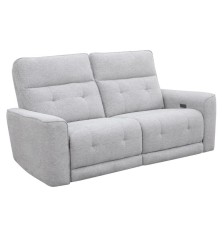 SOFA 3 PL. MOD. KANIO TELA C/ GRIS CLARO 2 RELAX ELECTRICO SISTEMA GRAVEDAD CERO