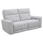 SOFA 3 PL. MOD. KANIO TELA C/ GRIS CLARO 2 RELAX ELECTRICO SISTEMA GRAVEDAD CERO