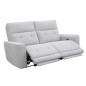 SOFA 3 PL. MOD. KANIO TELA C/ GRIS CLARO 2 RELAX ELECTRICO SISTEMA GRAVEDAD CERO