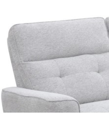 SOFA 3 PL. MOD. KANIO TELA C/ GRIS CLARO 2 RELAX ELECTRICO SISTEMA GRAVEDAD CERO