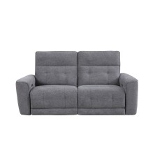 CONJUNTO 3+2 PL. MOD. KANIO TELA C/ GRIS CLARO Y GRIS OSCURO 2 RELAX ELECTRICO SISTEMA GRAVEDAD CERO